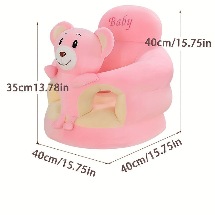 Soft plush baby support seat with a high back - product photo 7