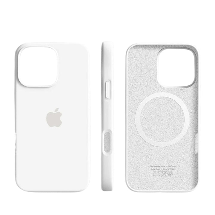 Soft-touch silicone phone case with a built-in magnet ring - product photo 10