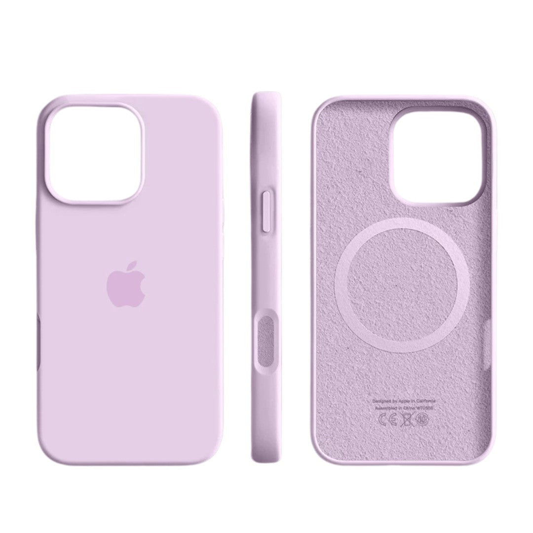 Soft-touch silicone phone case with a built-in magnet ring - product photo 9