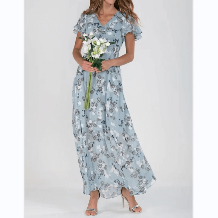 Celeste | Women’s Summer Formal Floral Maxi Wedding Guest Dress