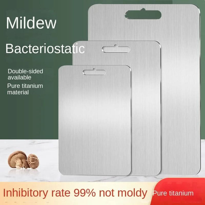 Stainless steel cutting board with a non-slip base - product photo 6