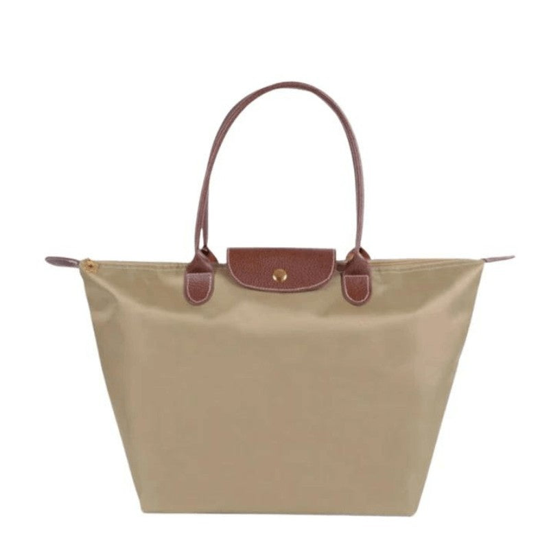 Structured fabric handbag with metal fittings - product photo 8