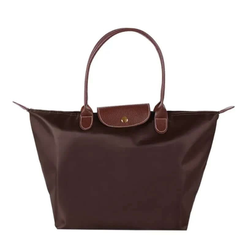 Structured fabric handbag with metal fittings - product photo 9