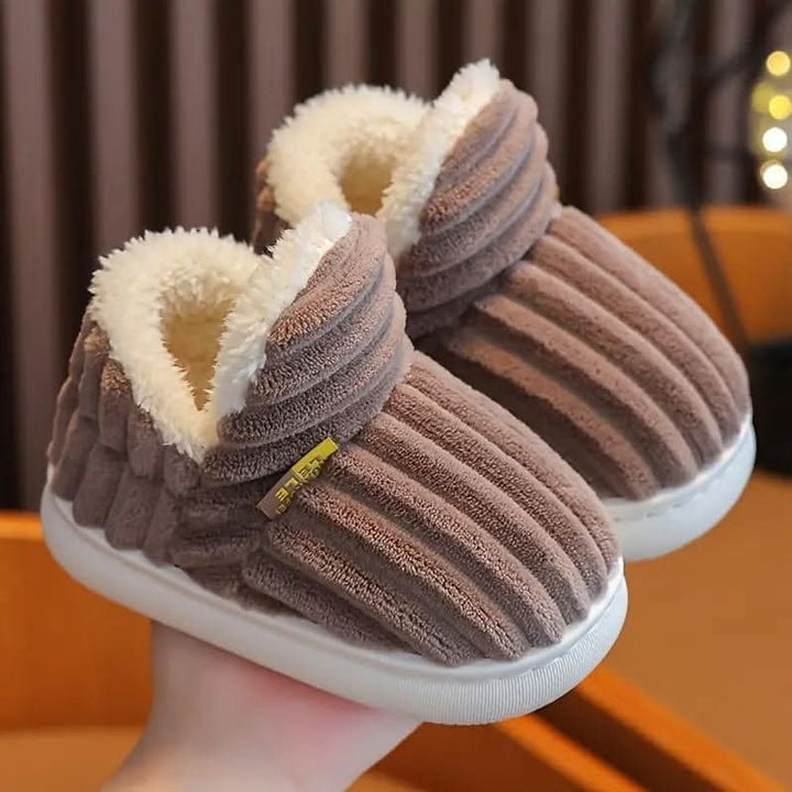 Thermal fleece-lined house slipper with a non-slip rubber sole - product photo 12