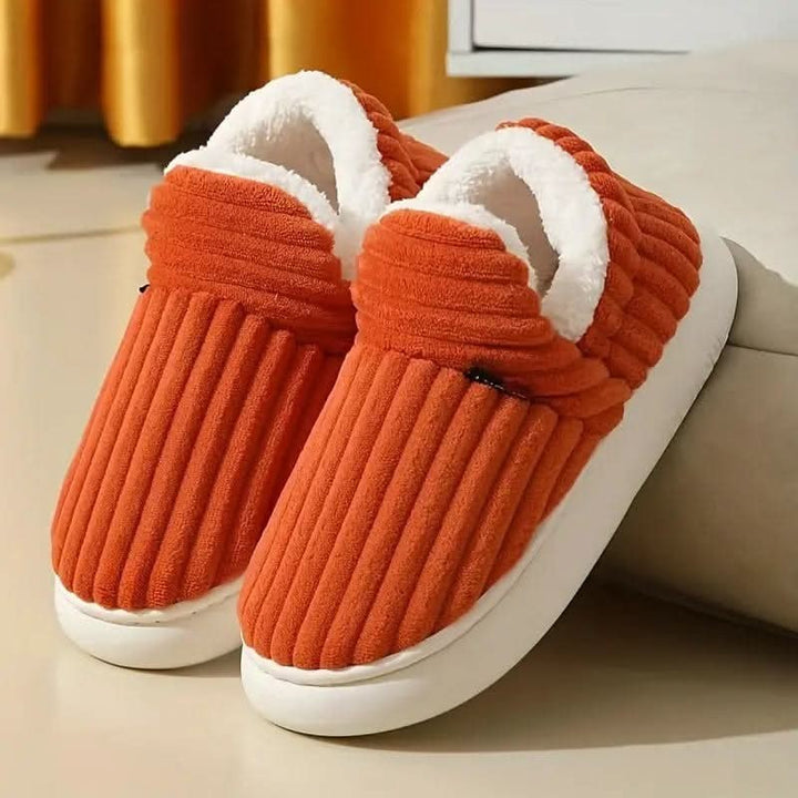 Thermal fleece-lined house slipper with a non-slip rubber sole - product photo 17