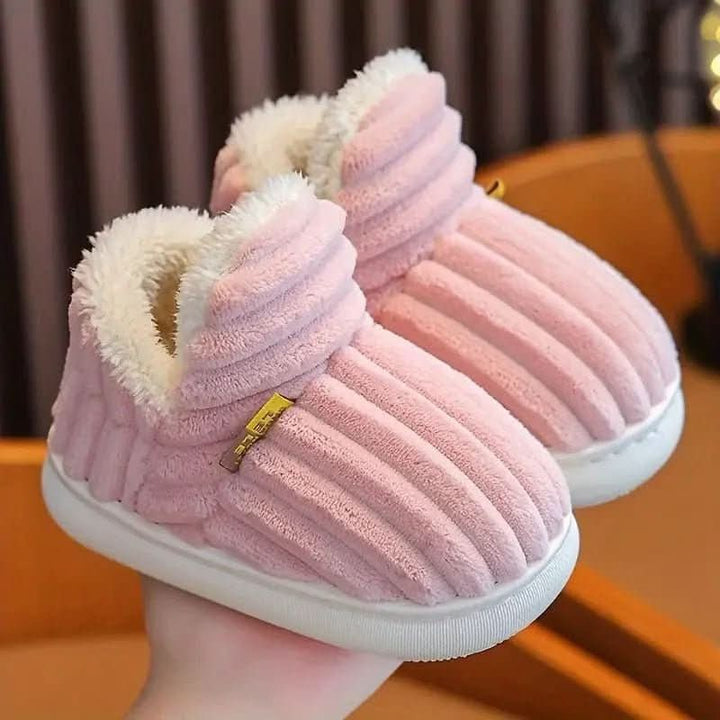 Thermal fleece-lined house slipper with a non-slip rubber sole - product photo 19