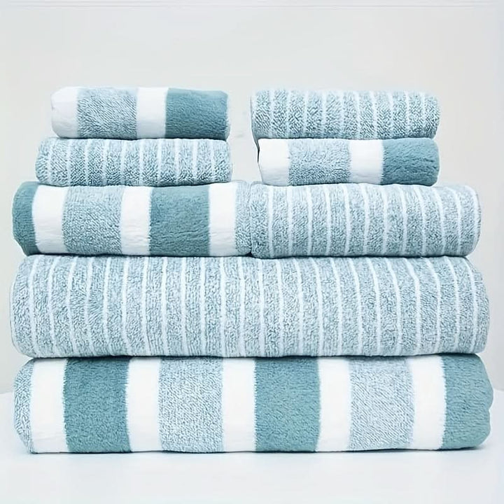 Ultra-soft absorbent bath towels folded - product photo 10