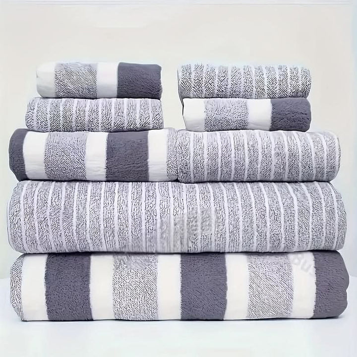 Ultra-soft absorbent bath towels folded - product photo 12