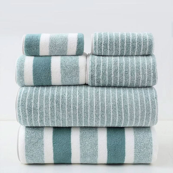 Ultra-soft absorbent bath towels folded - product photo 13