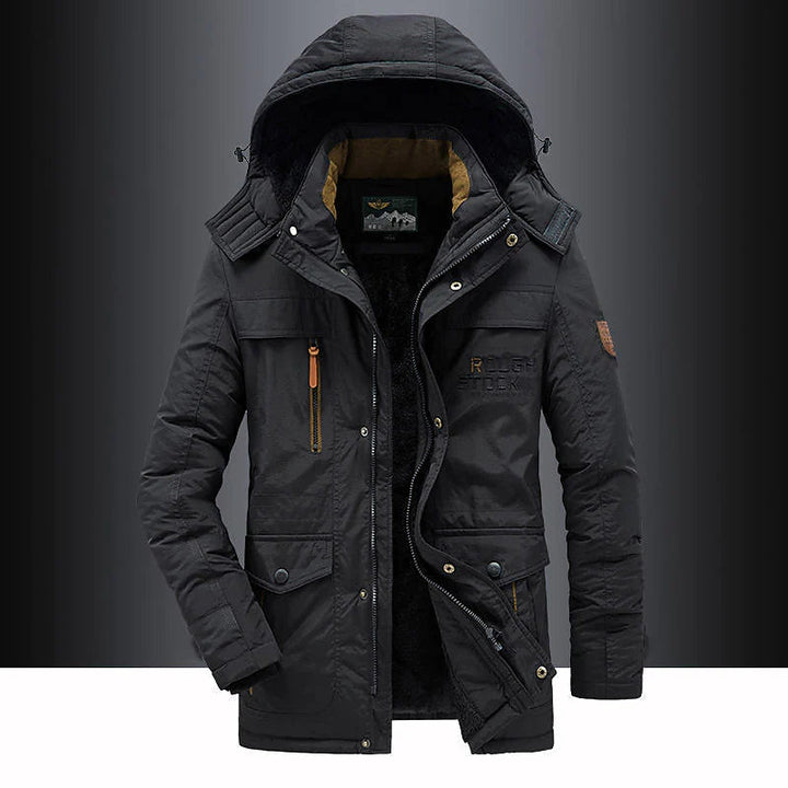 Logan | Heavy-Duty Insulated Hooded Winter Jacket For Men