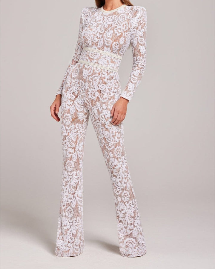 V-neck evening jumpsuit - product photo 6