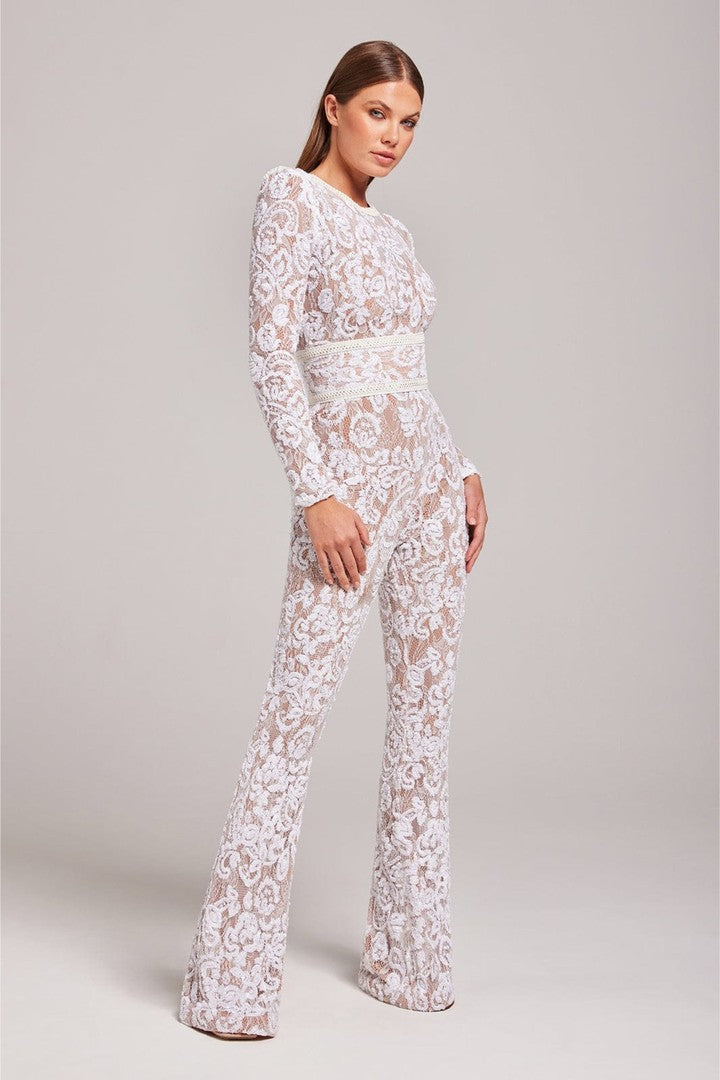 V-neck evening jumpsuit - product photo 7