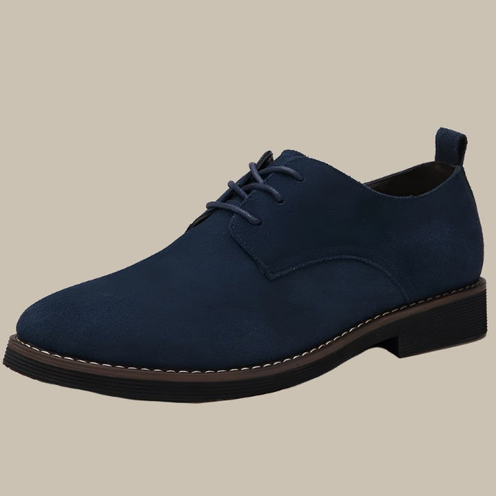 Lucas | Chunky Sole Suede Derby Lace-Up Shoes For Men
