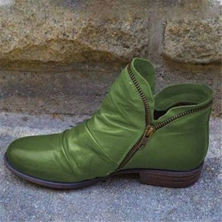 Zara | Women’s Autumn Leather Ankle Boots With Comfort Sole