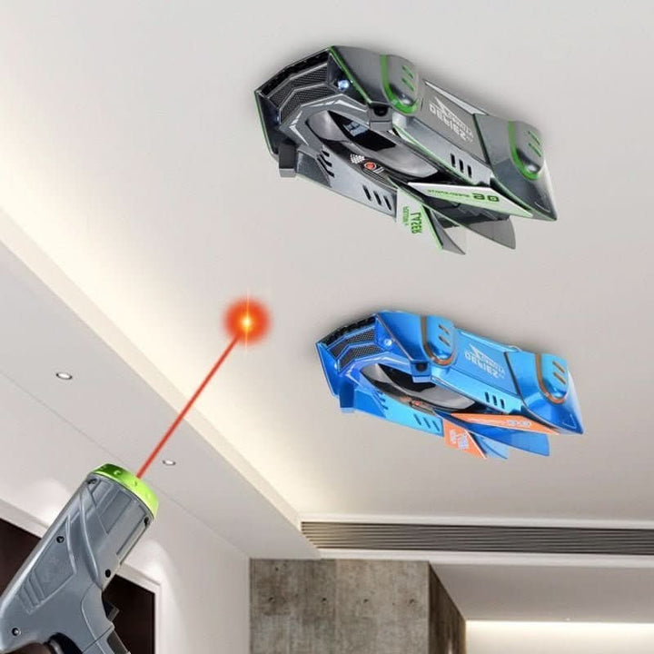 Remote control car driving up a smooth wall - product photo 3