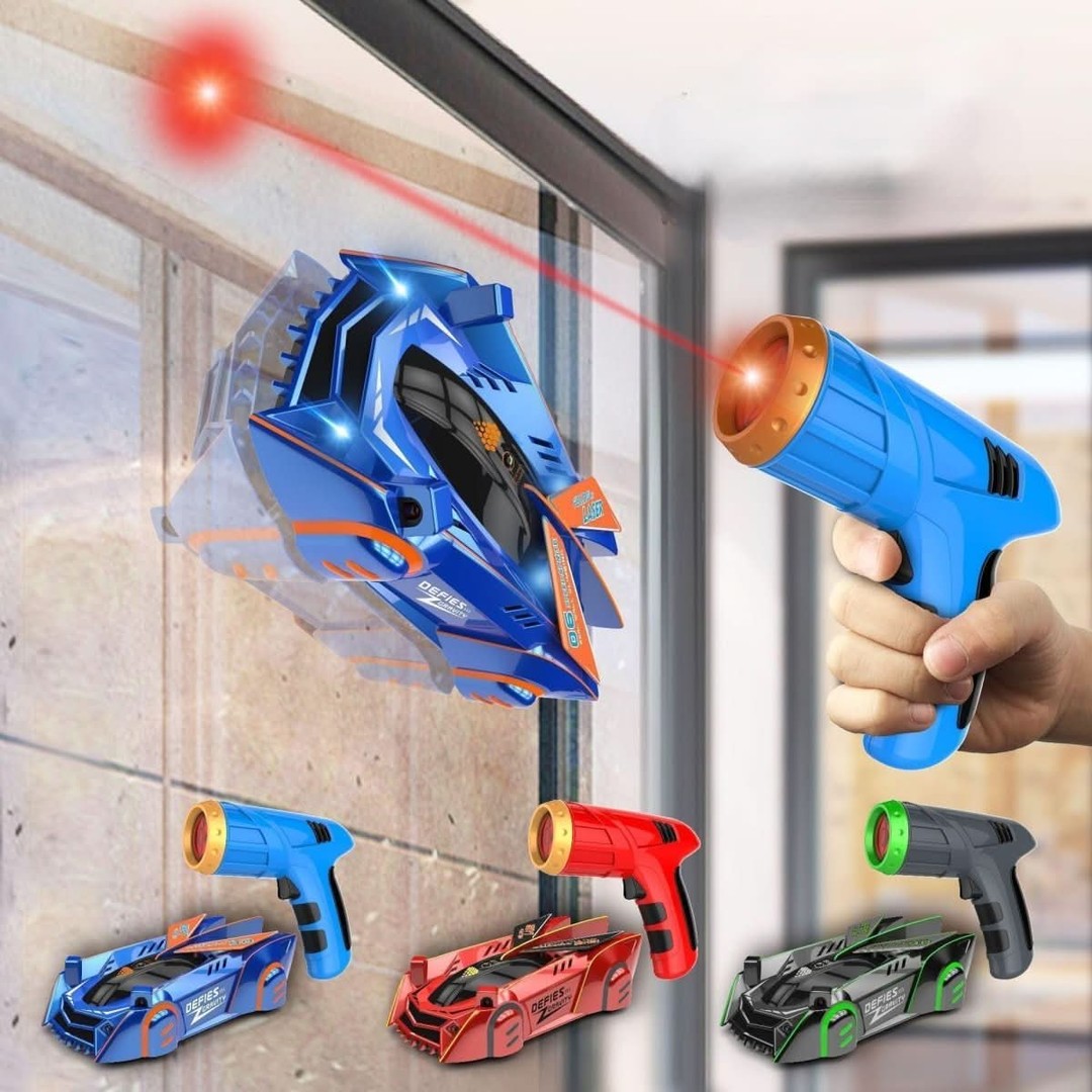 Remote control car driving up a smooth wall - product photo 5