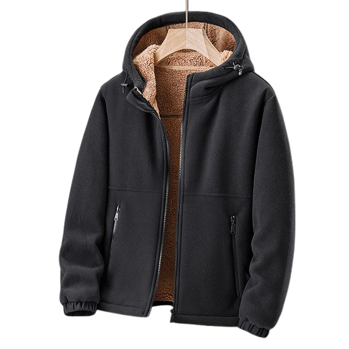 NOAH | Men’s Hooded Thermal Fleece Jacket With Secure Zip Pockets
