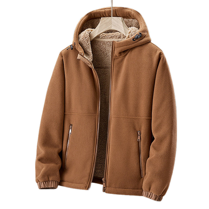 NOAH | Men’s Hooded Thermal Fleece Jacket With Secure Zip Pockets