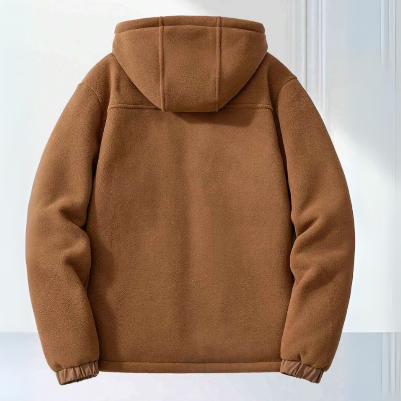 NOAH | Men’s Hooded Thermal Fleece Jacket With Secure Zip Pockets