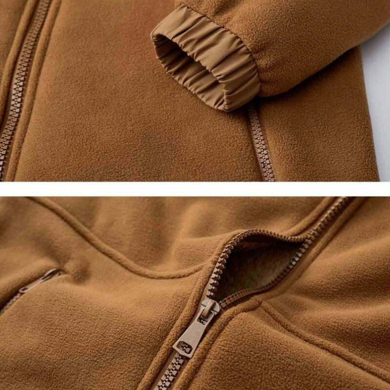 NOAH | Men’s Hooded Thermal Fleece Jacket With Secure Zip Pockets