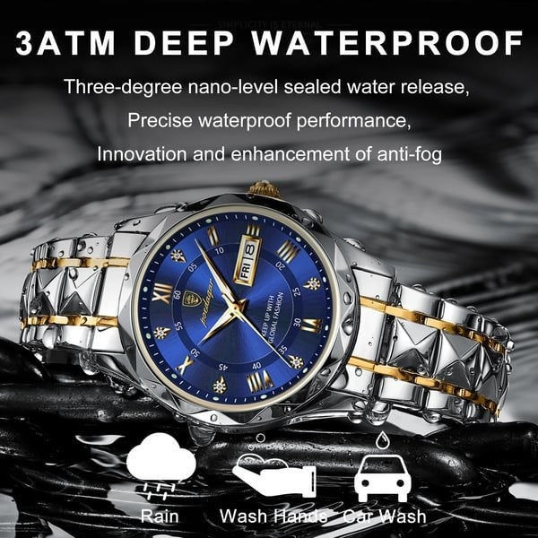 Men's watch with luminous hands - product photo 5