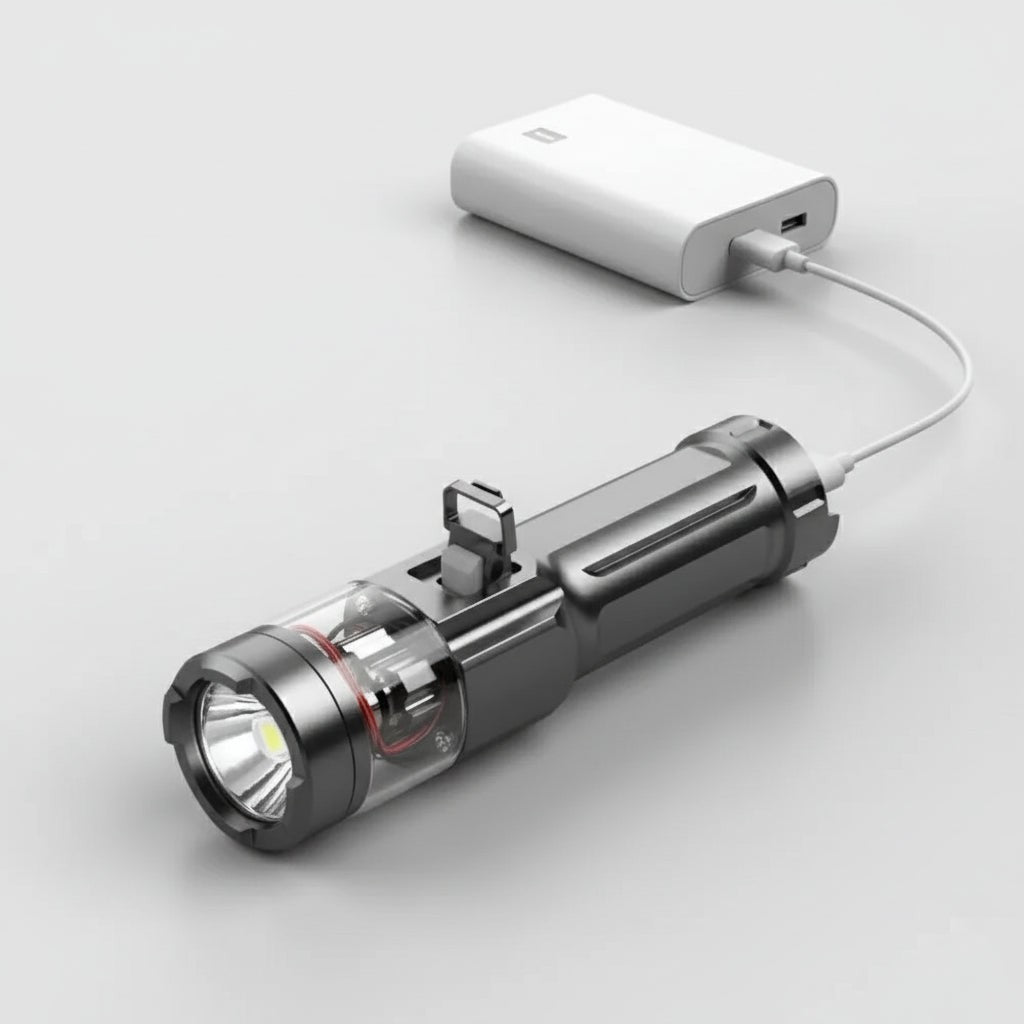 Waterproof long-range LED flashlight - product photo 2