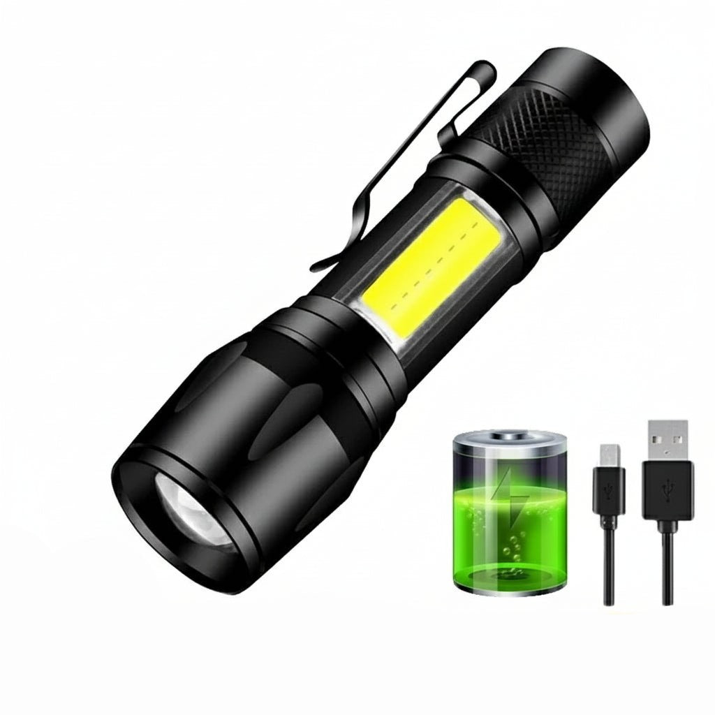 Waterproof long-range LED flashlight - product photo 3