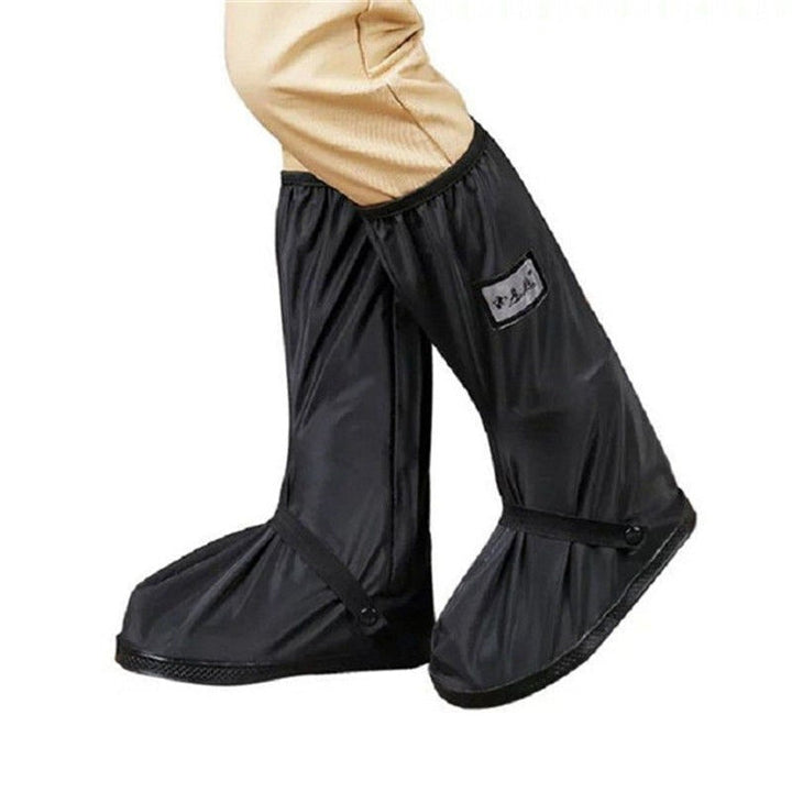 Waterproof shoe covers with a zip closure over shoes - product photo 5