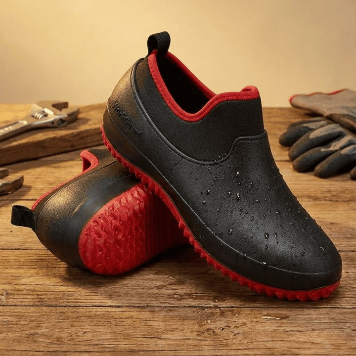 Waterproof slip-on work shoe with a non-slip tread sole - product photo 1