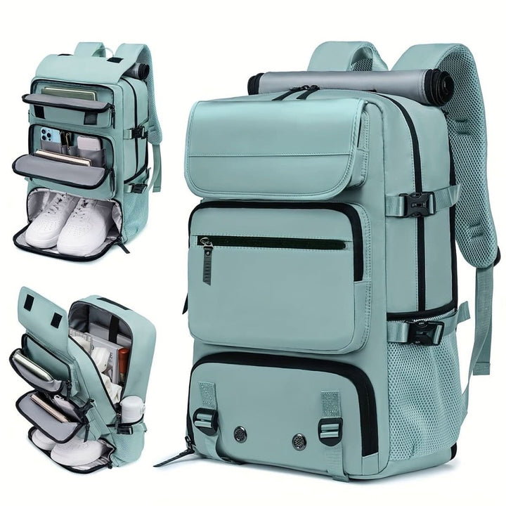 Waterproof travel backpack with a separate shoe compartment - product photo 18