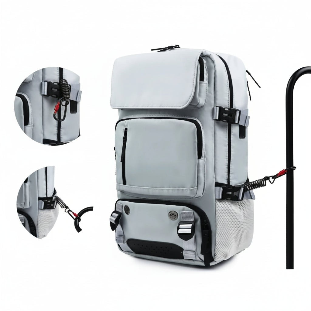 Waterproof travel backpack with a separate shoe compartment - product photo 3