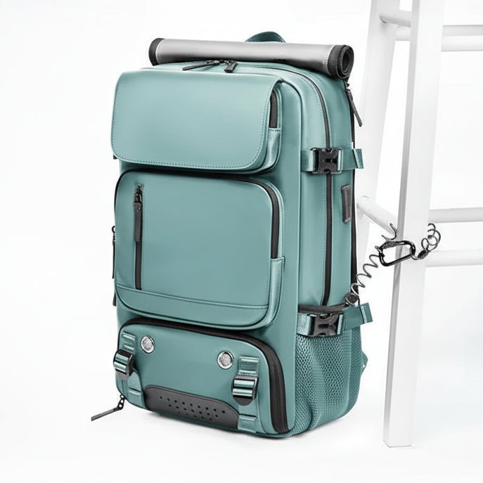 Waterproof travel backpack with a separate shoe compartment - product photo 6
