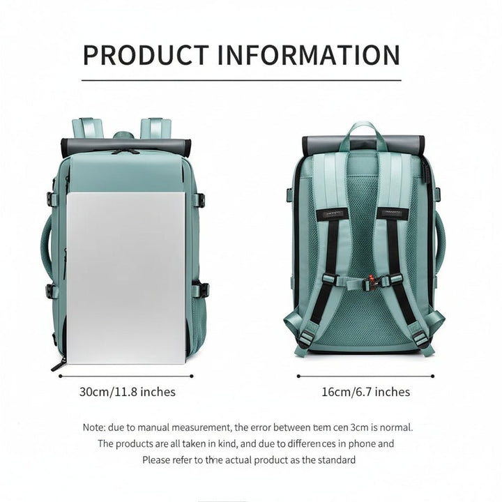 Waterproof travel backpack with a separate shoe compartment - product photo 8