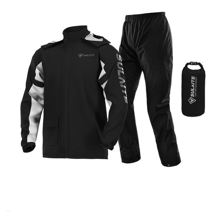 Waterproof windproof unisex rain suit - product photo 2