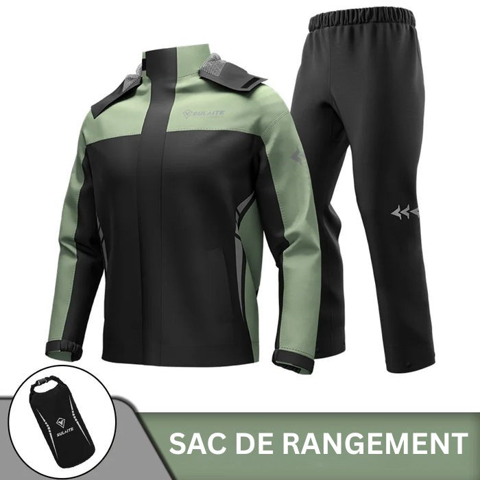 Waterproof windproof unisex rain suit - product photo 5