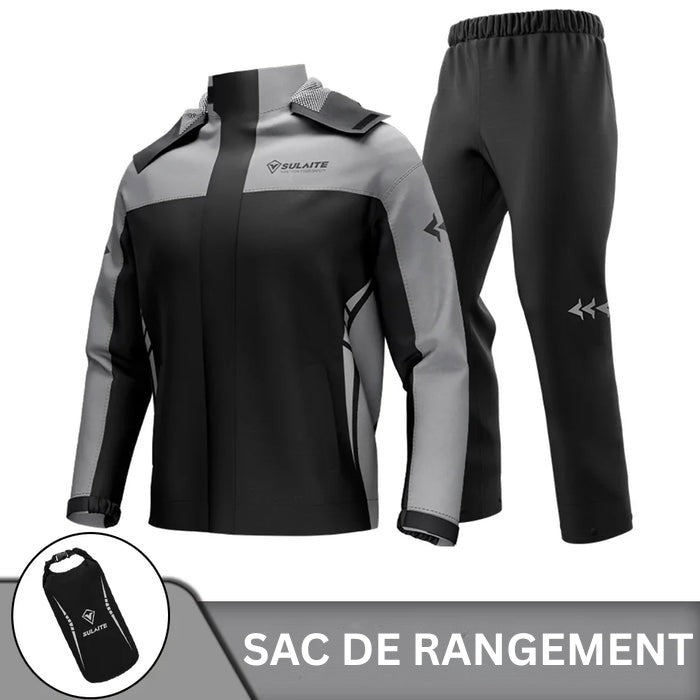 Waterproof windproof unisex rain suit - product photo 6