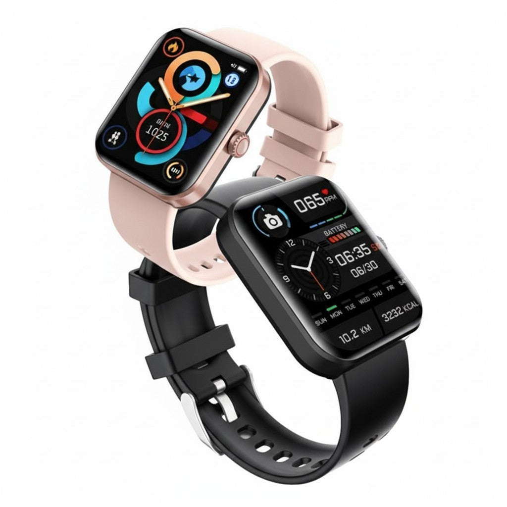 Wellness smartwatch with a color touchscreen showing health tracking data - product photo 5