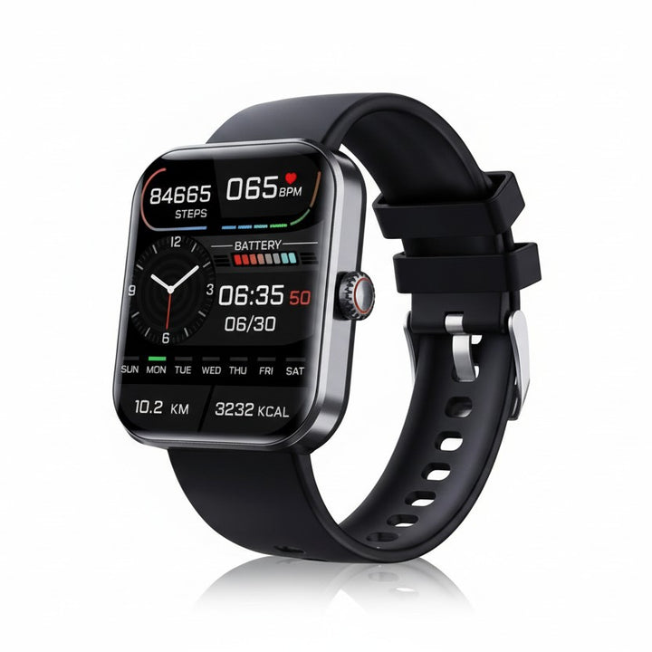 Wellness smartwatch with a color touchscreen showing health tracking data - product photo 6