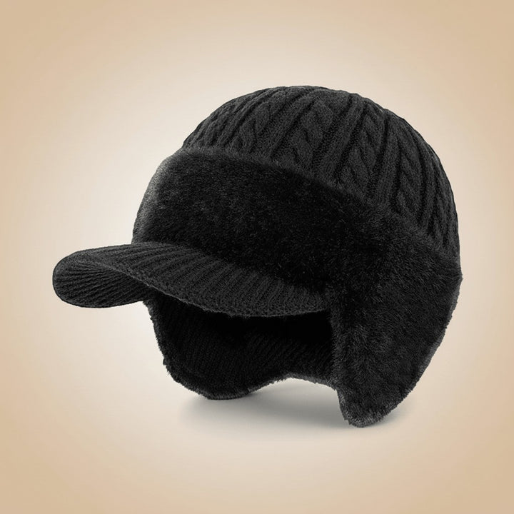 Windproof winter hat with fleece lining and ear coverage - product photo 4