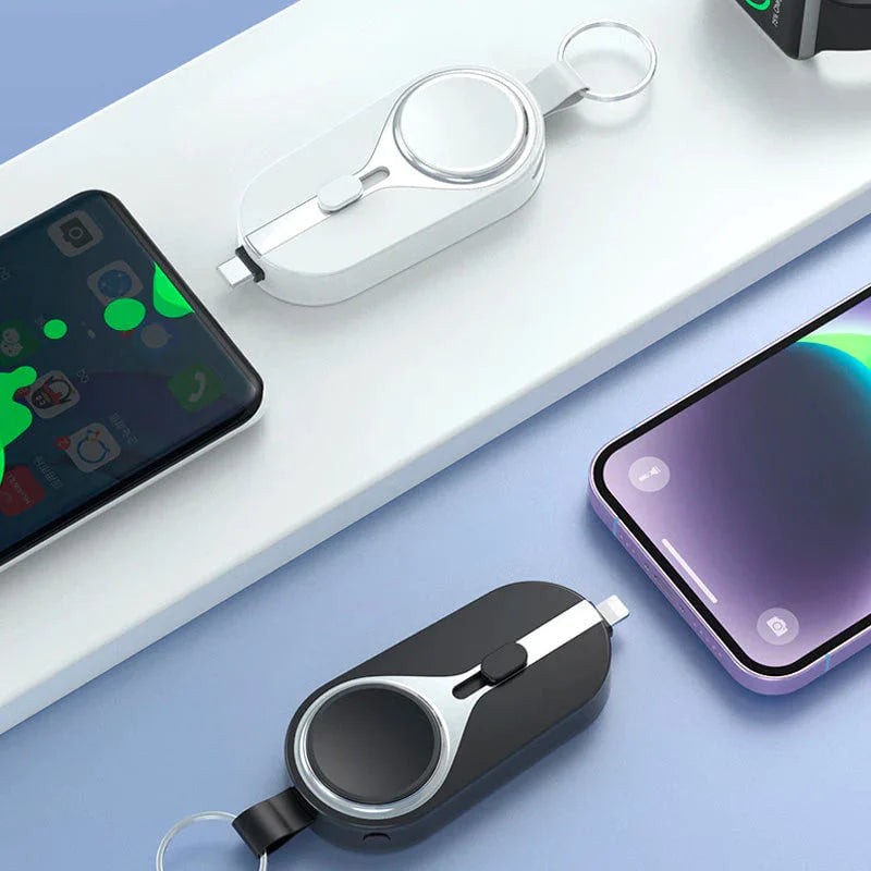 Wireless charging clip with a carabiner - product photo 2