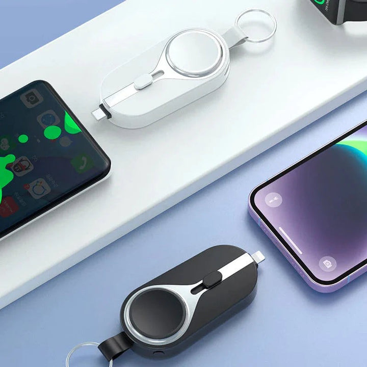 Wireless charging clip with a carabiner - product photo 2