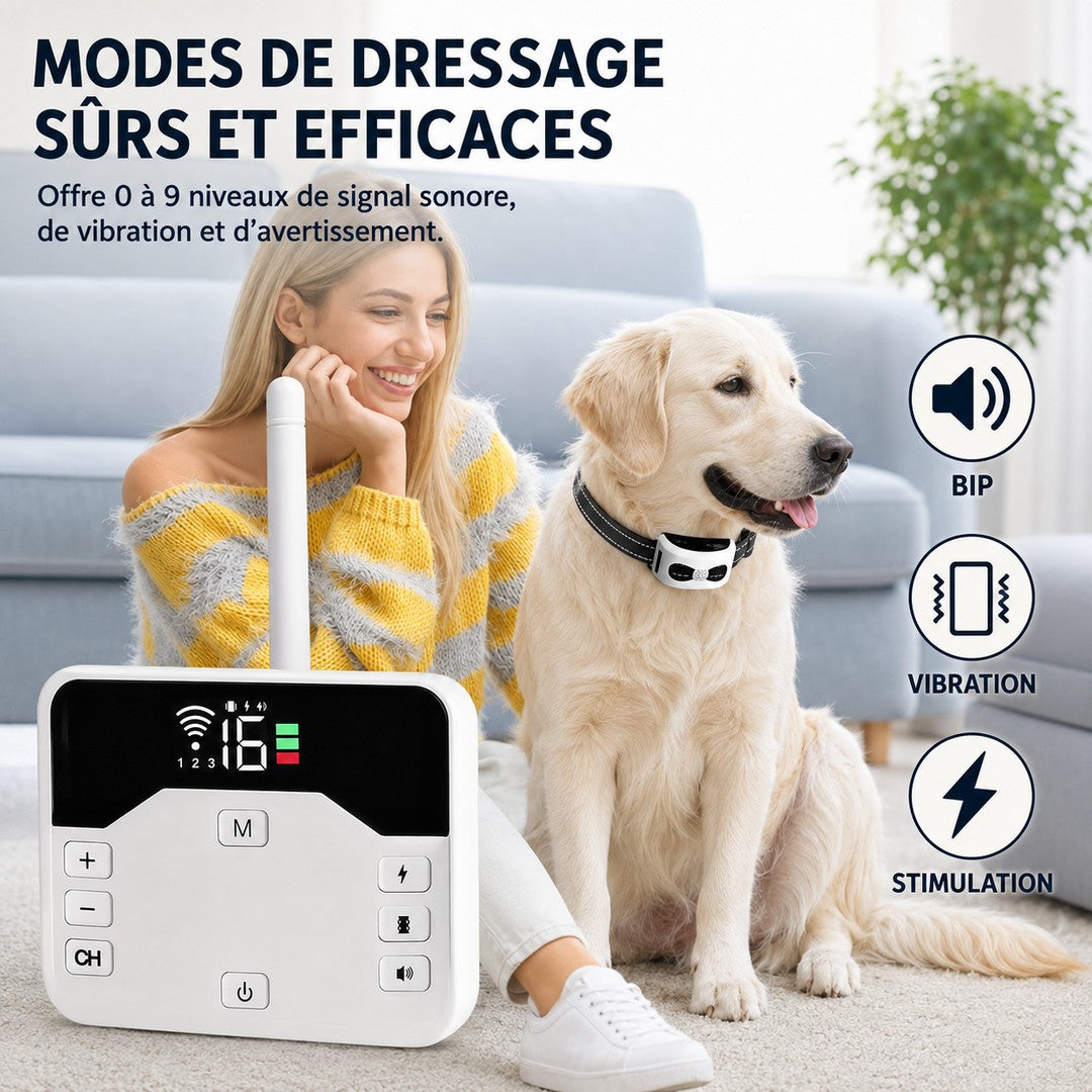 Wireless dog fence transmitter with a training collar - product photo 7