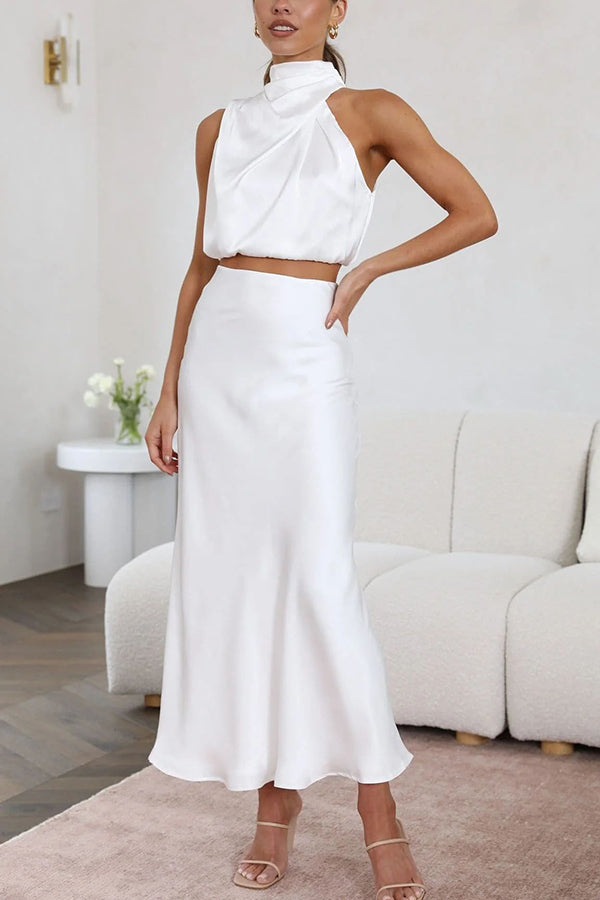 Celina | Women’s Halter Top Two-Piece Set
