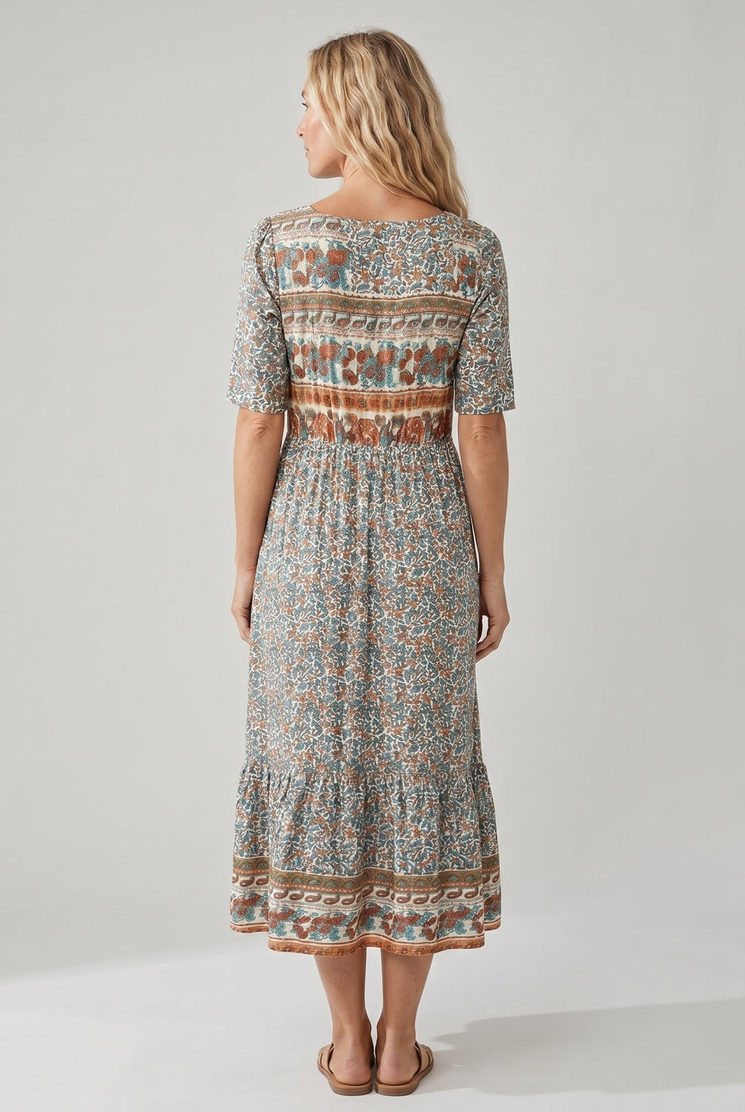 Marigold | Effortless Boho Tiered Midi Dress For Women