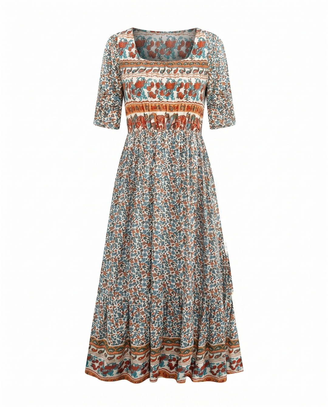 Marigold | Effortless Boho Tiered Midi Dress For Women
