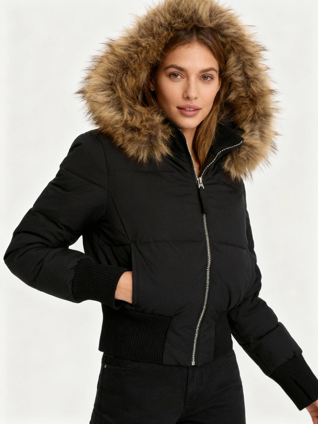 Clara | Women’s Quilted Winter Jacket With Detachable Hood