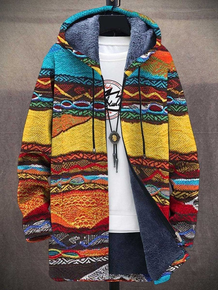 Women's art print jacket - product photo 3