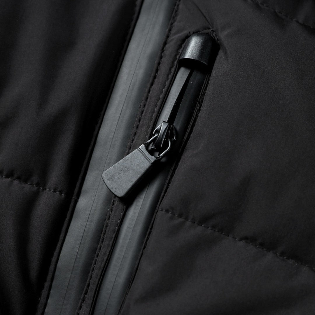 Women's belted puffer jacket - product photo 3
