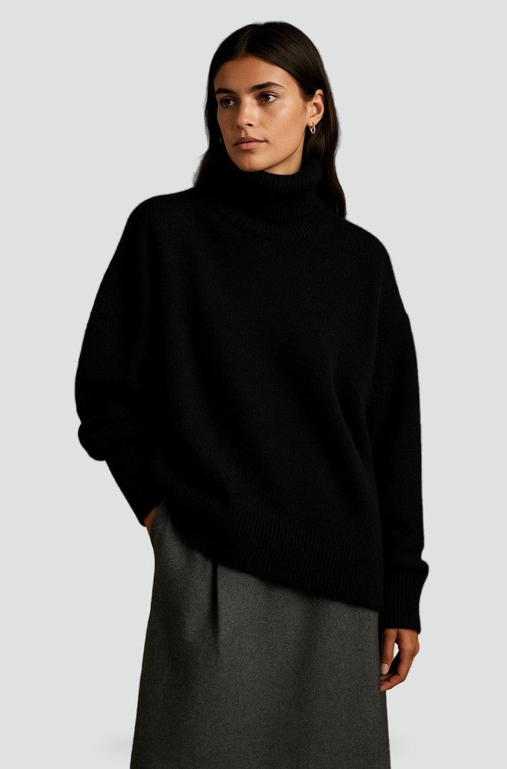 Women's relaxed cashmere-blend sweater - product photo 1