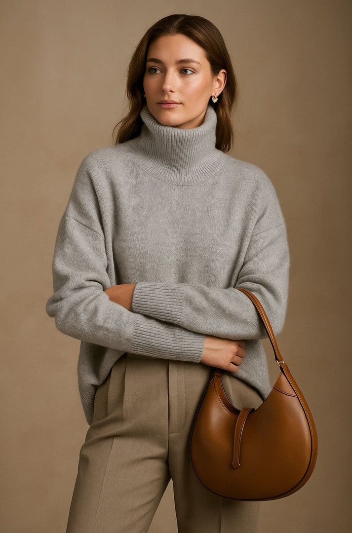 Women's relaxed cashmere-blend sweater - product photo 3